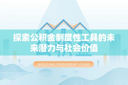 卢龙探索公积金制度性工具的未来潜力与社会价值