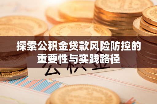 卢龙探索公积金贷款风险防控的重要性与实践路径