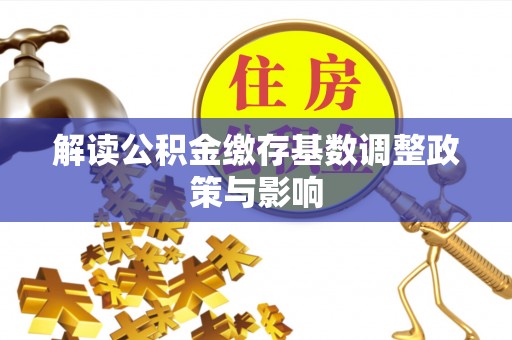 卢龙解读公积金缴存基数调整政策与影响