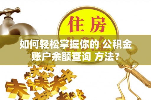 卢龙如何轻松掌握你的 公积金账户余额查询 方法？