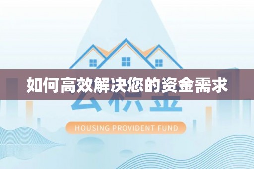 卢龙如何高效解决您的资金需求
