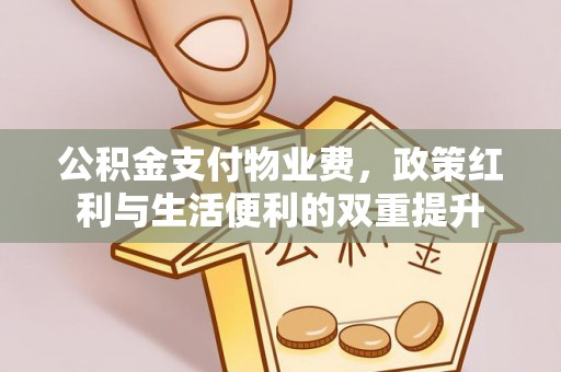 卢龙公积金支付物业费，政策红利与生活便利的双重提升