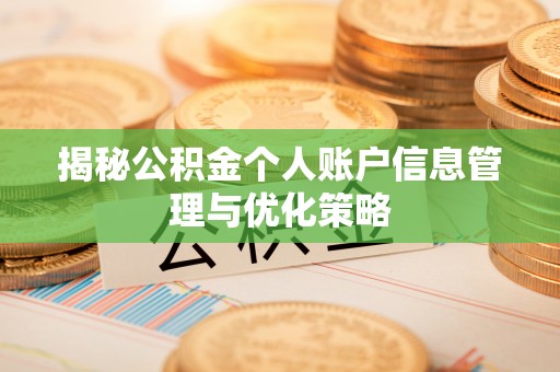 卢龙揭秘公积金个人账户信息管理与优化策略