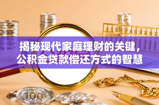 卢龙揭秘现代家庭理财的关键，公积金贷款偿还方式的智慧选择