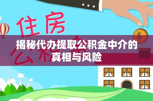卢龙揭秘代办提取公积金中介的真相与风险