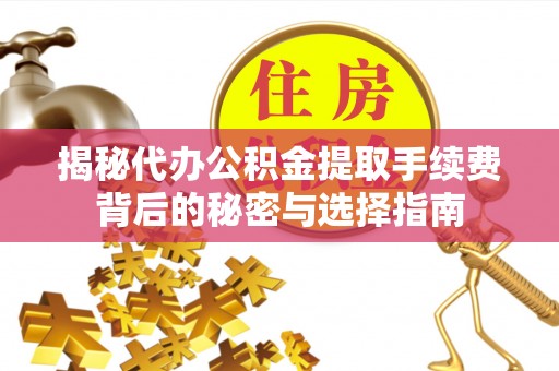 卢龙揭秘代办公积金提取手续费背后的秘密与选择指南