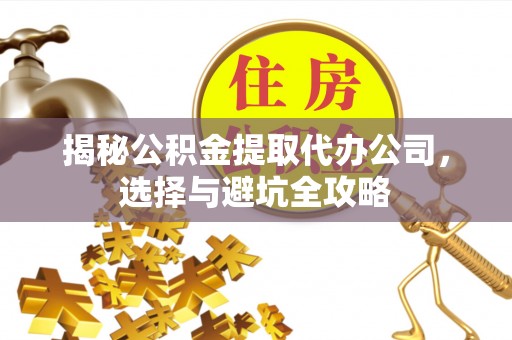 卢龙揭秘公积金提取代办公司，选择与避坑全攻略