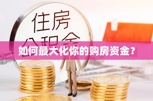 卢龙如何最大化你的购房资金？