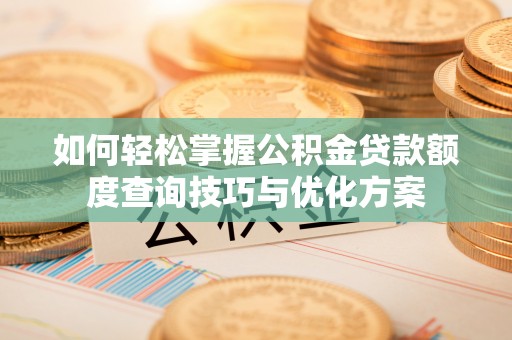 卢龙如何轻松掌握公积金贷款额度查询技巧与优化方案