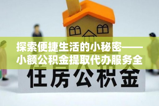 卢龙探索便捷生活的小秘密——小额公积金提取代办服务全解析