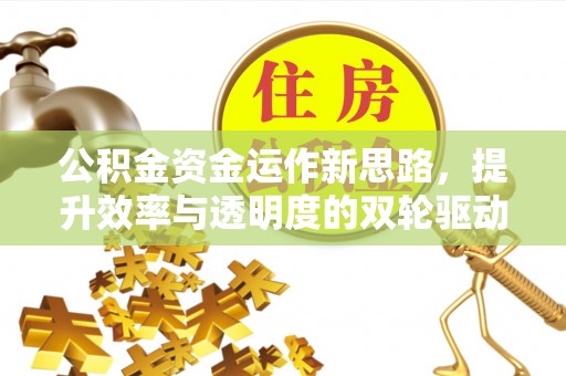 卢龙公积金资金运作新思路，提升效率与透明度的双轮驱动