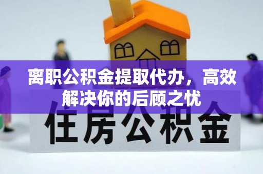 卢龙离职公积金提取代办，高效解决你的后顾之忧