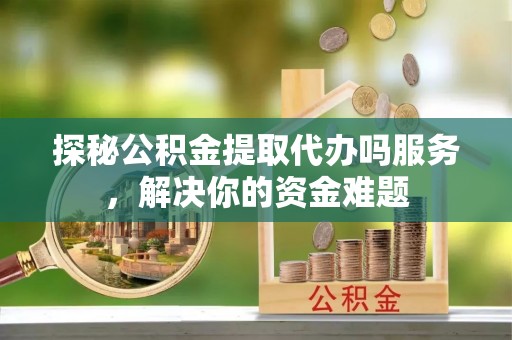 卢龙探秘公积金提取代办吗服务，解决你的资金难题