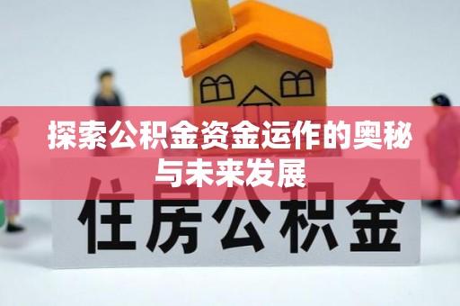 卢龙探索公积金资金运作的奥秘与未来发展