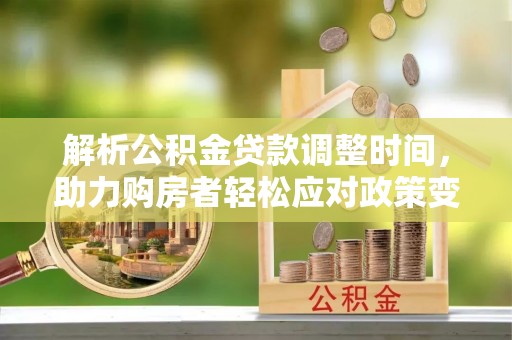 卢龙解析公积金贷款调整时间，助力购房者轻松应对政策变化