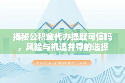 卢龙揭秘公积金代办提取可信吗，风险与机遇并存的选择