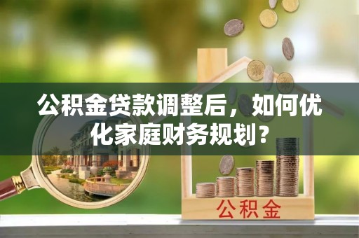 卢龙公积金贷款调整后，如何优化家庭财务规划？