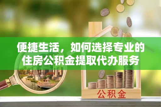 卢龙便捷生活，如何选择专业的住房公积金提取代办服务