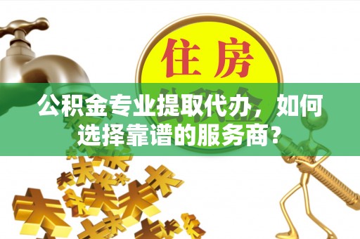卢龙公积金专业提取代办，如何选择靠谱的服务商？