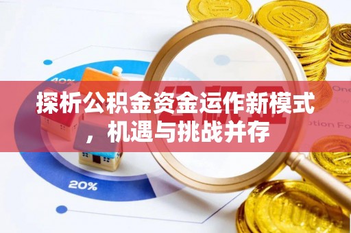 卢龙探析公积金资金运作新模式，机遇与挑战并存