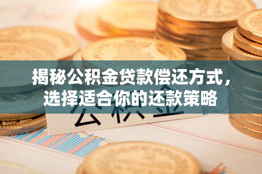 卢龙揭秘公积金贷款偿还方式，选择适合你的还款策略