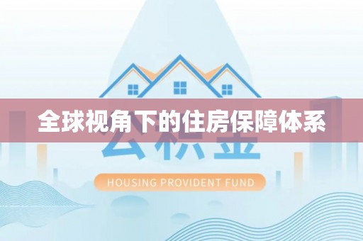 卢龙全球视角下的住房保障体系