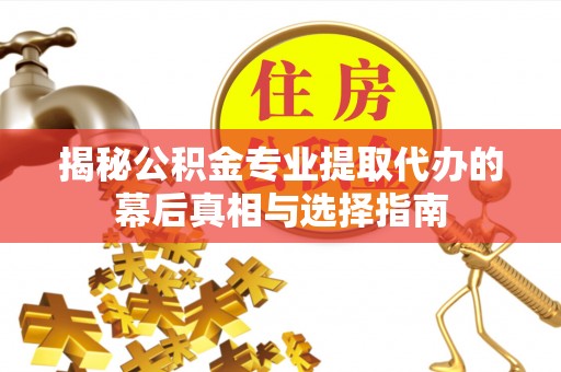 卢龙揭秘公积金专业提取代办的幕后真相与选择指南