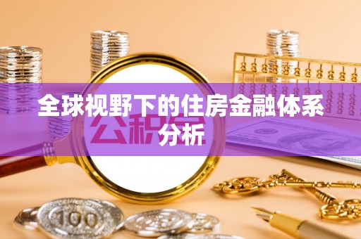 卢龙全球视野下的住房金融体系分析