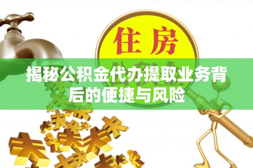 卢龙揭秘公积金代办提取业务背后的便捷与风险