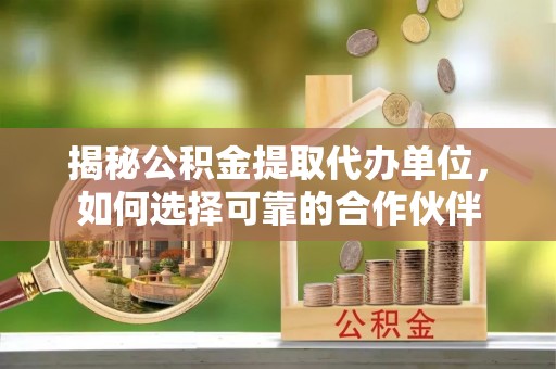 卢龙揭秘公积金提取代办单位，如何选择可靠的合作伙伴